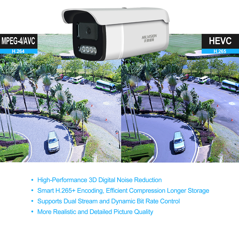 4mm/6mm HD Lens C2250TQ-10J Poe Black Light Full Color Network Camera for All-Weather