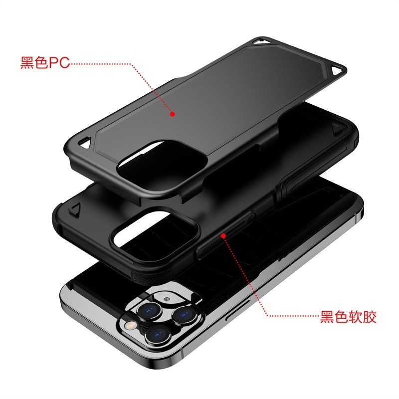 Hybrid TPU PC Phone Case Anti Slip Bumper Phone Cover For Iphone 12