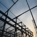 Large Span Steel Frame Building Construction Corrosion Resistance High