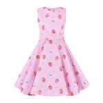 Polka Dot Flower Show Skirt Retro Summer Children'S Clothing Kid Girls Dresses