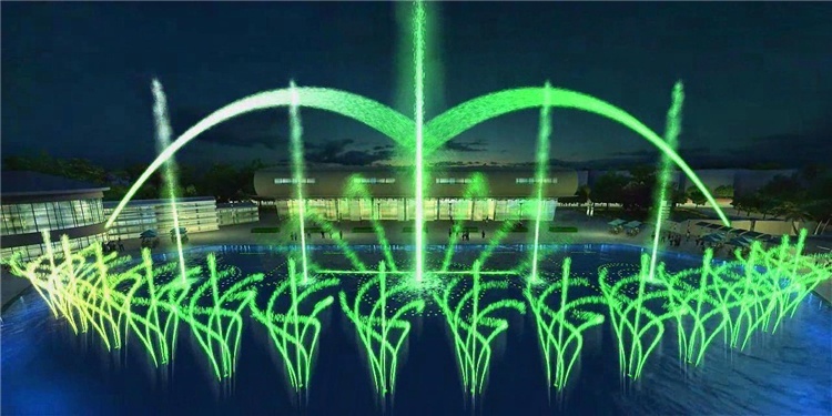 Charming Lamps Round Dancing Musical Fountain 380V 220V 50HZ