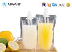 Reusable Stand Up Plastic Clear Liquid Spout Pouch