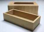 Custom Logo Natural Color Type Bamboo Gift Box With Clear Glass Top Window