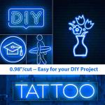 LED Neon Flex Light Smd 2835 Strip 120LEDs/m IP65 Waterproof 6x12mm Full Kit DC