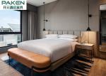 Marriot Hotel Modern Simplified Design Leather Upholstered Headboard & Bedbase