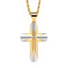 Buy cheap Jewelry Main Material Stainless Steel Bible Prayer Cross Pendant with Chain Necklace for Men Anniversary Occasion from wholesalers