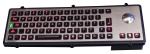 Buy cheap USB port metal industrial robust keyboard with optical laser trackball from wholesalers