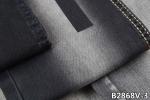 10 OZ Women Jeans Stretch Denim Fabric In Black / Black Color