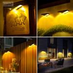 Solar Wall Light for Outdoor Garden 6000K White Light or 3000K Warm Light 5 H
