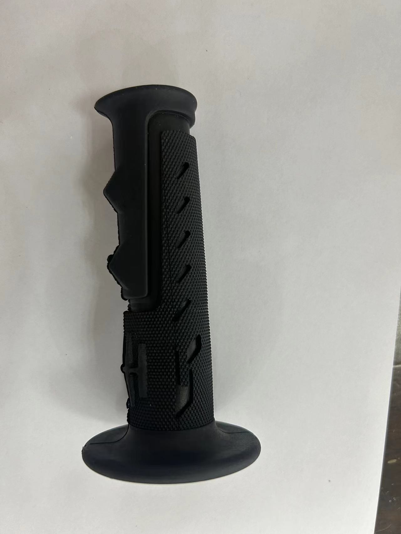 Standard Size Black Bicycle Rubber Handle Grips Weather Resistance