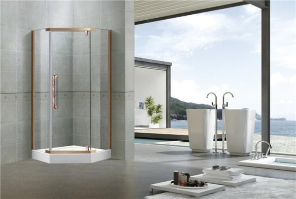 Buy cheap Stainless Steel Pivot Shower Doors Tempered Glass Nano Self - Cleaning Swing for Home from wholesalers