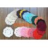 Buy cheap Handmade Crochet woven mat Cotton Lace Table Placemats Doilies handmade cup mat from wholesalers