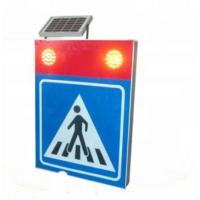 Buy cheap IP65 Waterproof 900mm Solar Pedestrian Crossing Sign Aluminum product