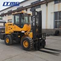 Buy cheap LTMG 3 TON Rough Terrain Lift Truck , Off Road Forklift With 42KW Diesel Engine product