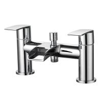 Buy cheap 3/4 Ceramic Cartridge Brass Two-Handle Bath Shower Mixer Taps T8111 product
