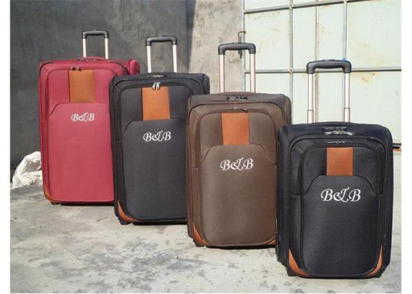 600D Polyester Fabric Eva Trolley Luggage Set Of 3 Normal Combination Lock