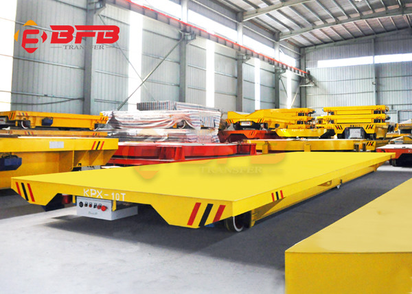 Mould Workshop Rail Transfer Flat Cart 30 Tons Wireless Remote Control