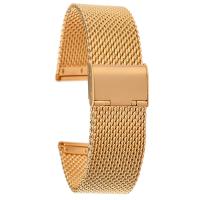 Buy cheap PVD 24mm Metal Watch Band , ROHS Stainless Steel Watch Bracelet product