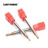 Buy cheap Solid HRC55 2 4 Flute Tiny Carbide Ball Nose End Mills from wholesalers