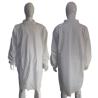 Buy cheap Stock Uniform White Anti-Static Lightweight Disposable Visitor Lab Coat in 30GSM-50GSM from wholesalers