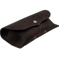 Buy cheap Dark Brown Luxury Leather Glasses Case , Soft Leather Sunglasses Case product