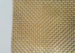 Woven Metal Panels 3.2mm Stainless Steel Crimped Mesh For Cabinet Doors