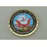 Buy cheap USA Department Of The Navy Personalized Coins , 2.0 Inch Copper Die Stamped With Diamond Cut Edge from wholesalers