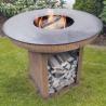 Buy cheap Modern Cooking Charcoal Barbecue Grill Corten Steel Outdoor Fire Bowl BBQ from wholesalers