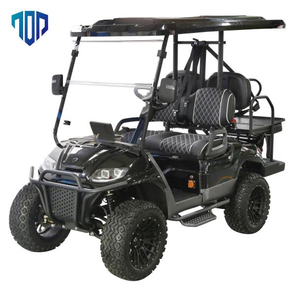 Buy cheap 25miles/H Black Electric Golf Cart , Double A Arm Construction Electrical Golf Cart from wholesalers
