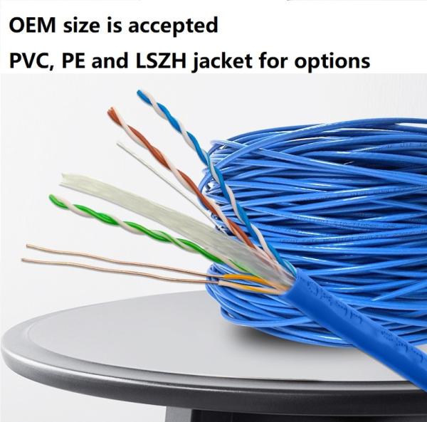 Buy cheap Indoor 4 Pairs CCA Conductor Cat 6 UTP Cable Pull Box Al Foil Shiled from wholesalers