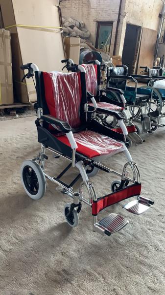 Buy cheap GT-863L Aluminum Manual Wheelchair Travelling Light Foldable Wheelchair Solid Castor 46cm from wholesalers