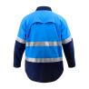 Buy cheap Custom Royal Blue Hi Vis Safety Men Shirt Reflective Road Safety Mining Shirts Wholesale Engineering Uniform Workwear from wholesalers