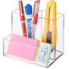 Buy cheap Polished Clear Acrylic Desk Organizer Multi Compartment Acrylic Stationery Holder from wholesalers