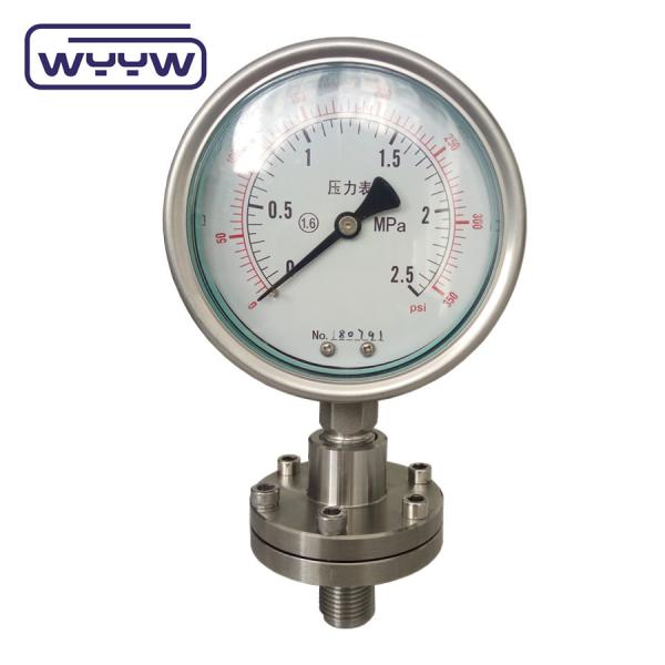 Buy cheap 60mm Diaphragm Pressure Gauge SS316 Industrial Pressure Meter from wholesalers