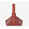 Buy cheap 21cm Mini Dark Red Handbag Lockable Strap Shell Tote Bag from wholesalers