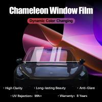 Buy cheap 2mil Chameleon Window Paint Protection Film Dynamic Color Changing product