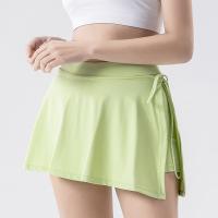 Buy cheap Strap Design Pleated Women Tennis Skirt With Safety Shorts Clothing product