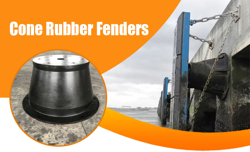 1100h Cone Type Marine Fender Wide Contact Face Energy Efficient Corrosion Resistant
