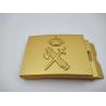 Buy cheap Electroplating Annual Design Golden Army Belt Buckles from wholesalers