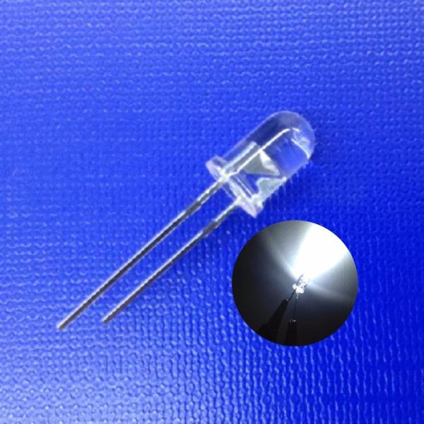 Buy cheap 5MM 9000K WHITE COLOR SUPER BRIGHT 22000MCD ROUND CLEAR LENS GOLD BOND WIRE FOR TRAFFIC LIGHT from wholesalers