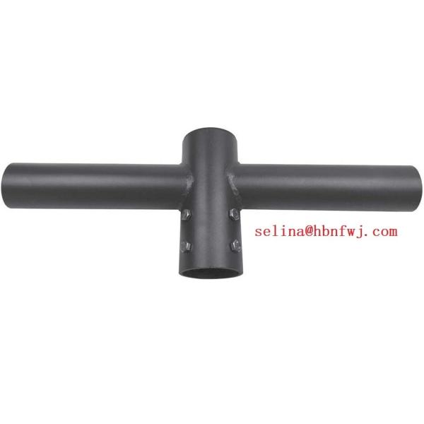 In-house Inspection 2 LIGHT ROUND POLE ARM 180D MOUNT with Slipfitter and