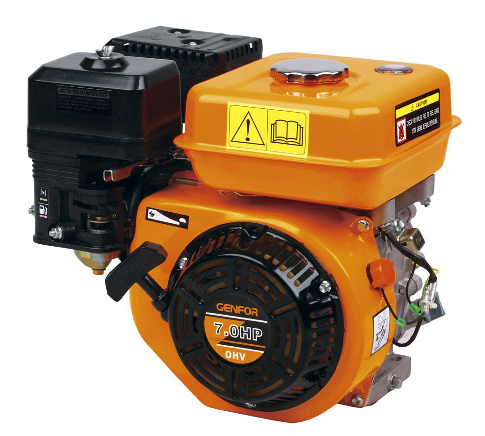 Air Cooled 196cc Small Gasoline Engines 6.5HP Max Power With Custom Shaft Design
