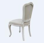 French style wedding chair wood frame event chair with linen fabric rental