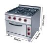 Buy cheap Gas 4 Burners Stove With Electric Oven for Easy Operation in Commercial Cooking Needs from wholesalers