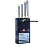 Buy cheap 4 Channels 2w 4G 3G DCS GSM Black Portable Mobile Signal Jammer Blocker Isolator With Fan/DIP/Leather Case/Car Charger from wholesalers