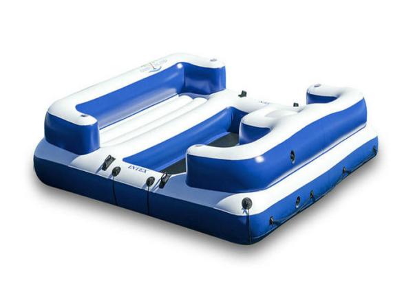 Buy cheap Entertainment Inflatable Water Toys 6 Person Floating Island Plato PVC Tarpaulin from wholesalers