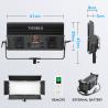 Buy cheap External Battery Supply 30000lm Video Production Lighting Led Panel Bi Color 5500k Streaming Light from wholesalers