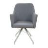 Buy cheap Fabric Upholstered Stainless Dining Chair Livingroom Chair Armrest Chair Leisure Chair from wholesalers