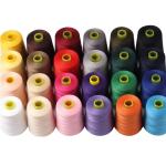 Industrial Sewing Thread , Dyed Polyester Sewing Thread Low Shrinkage
