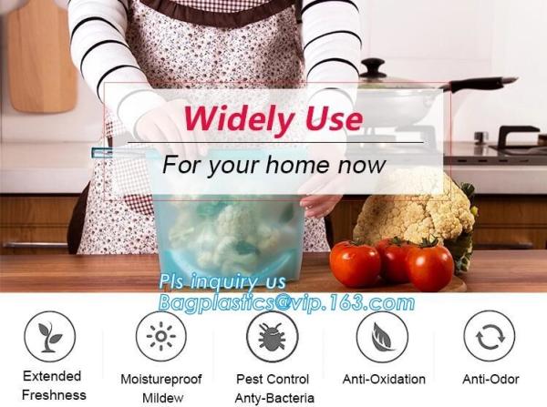 Reusable Leakproof Zipper Preservation Airtight sandwich k Cooking Fresh Zip